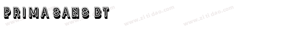 Prima Sans BT字体转换